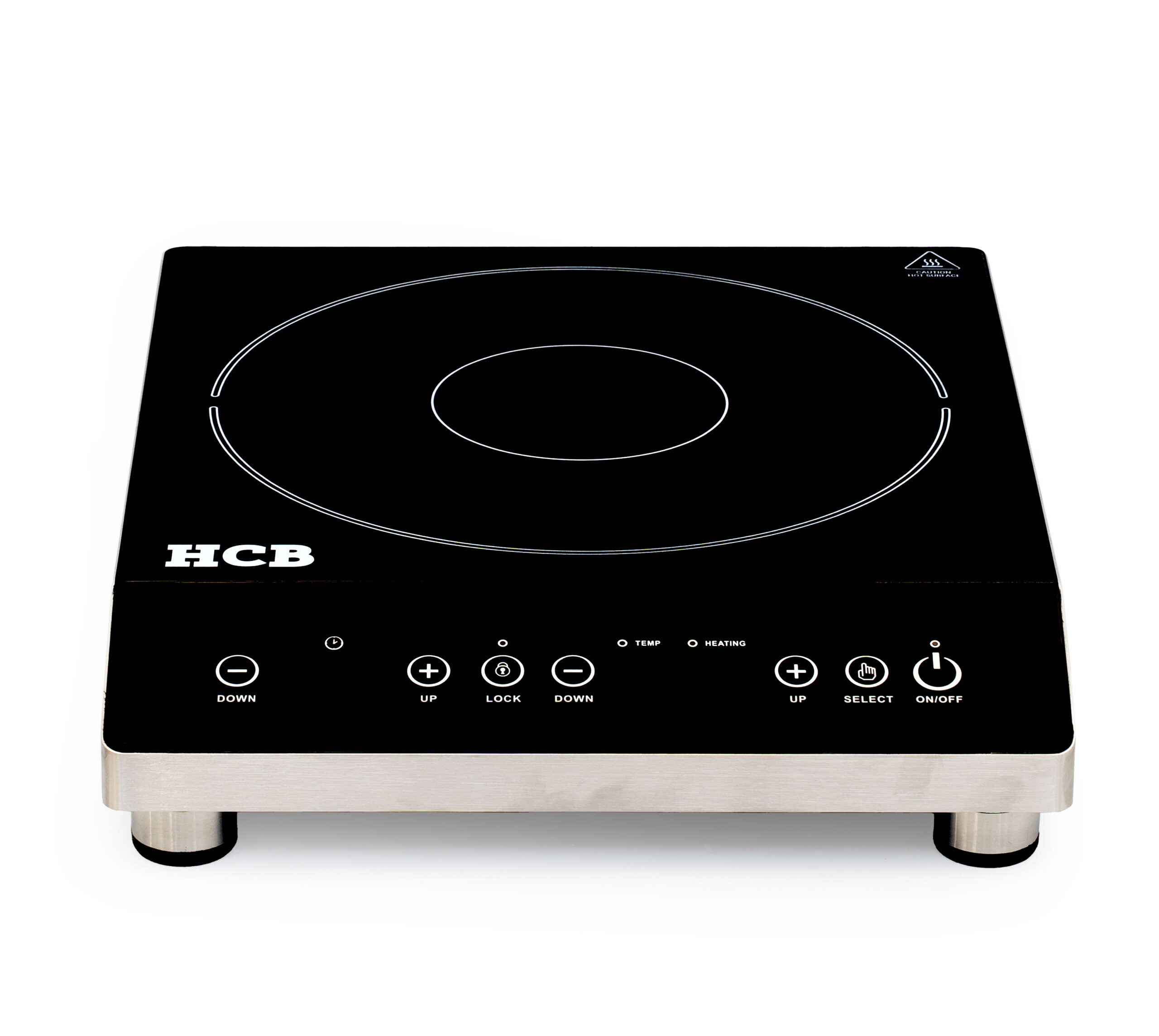 Plaque à induction HCB – demi-pont – 3,5 kW – acier inoxydable – 230 V