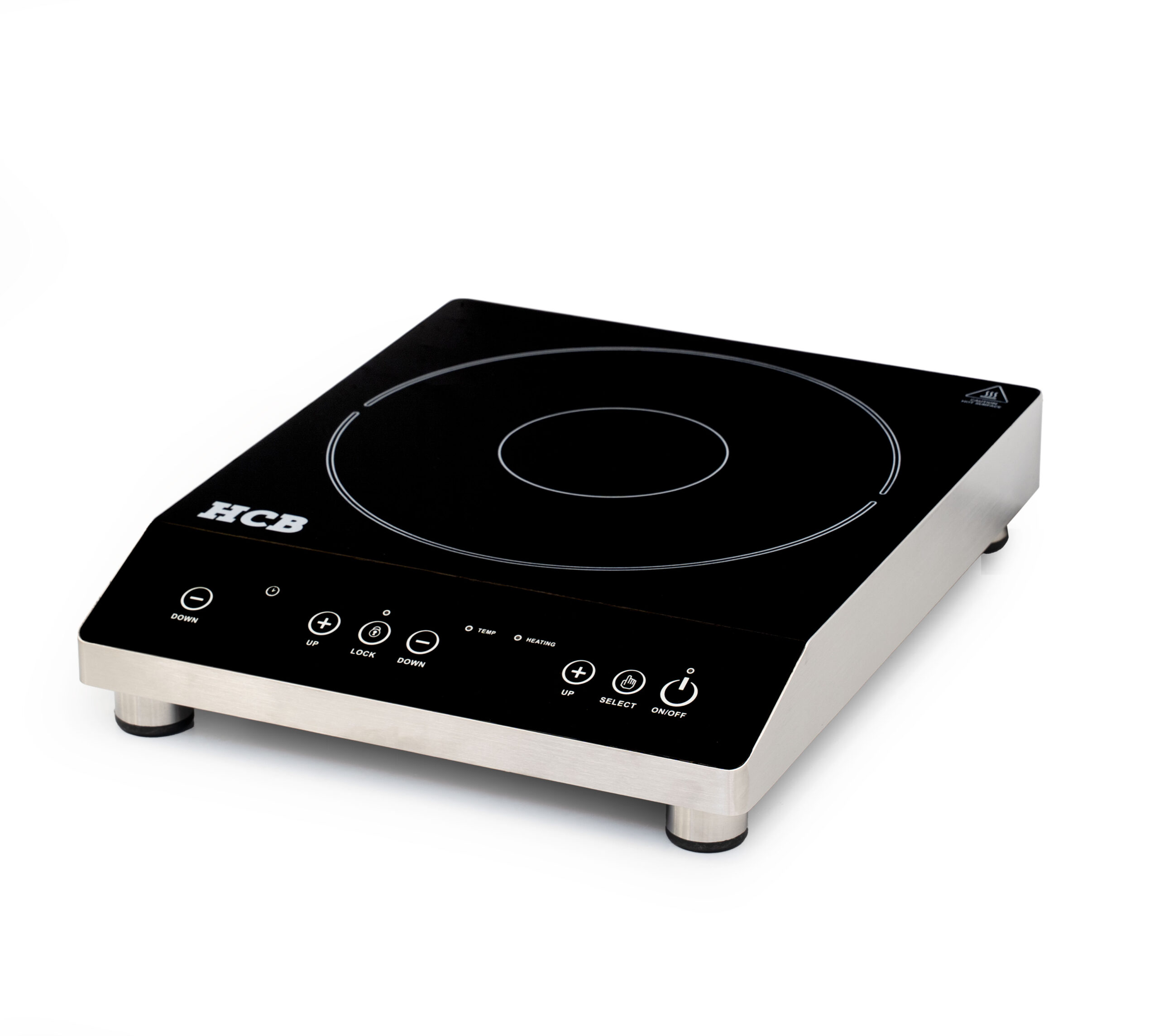 Plaque à induction HCB – demi-pont – 3,5 kW – acier inoxydable – 230 V
