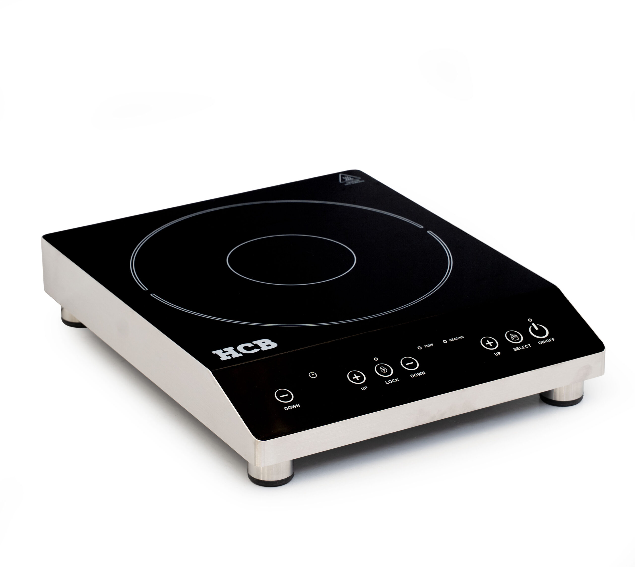 Plaque à induction HCB – demi-pont – 3,5 kW – acier inoxydable – 230 V