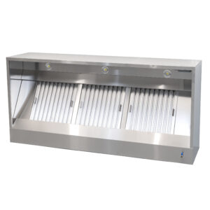 HCB Extracteur - modèle box - avec moteur - 200 cm - 230V - inox