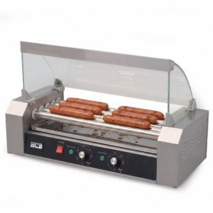 Gril à saucisses HCB - rouleau à hot-dogs - 5 rouleaux - acier inoxydable - 230 V