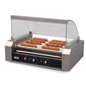 Gril à saucisses HCB - rouleau à hot-dogs - 9 rouleaux - acier inoxydable - 230 V