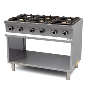 HCB Gazinière - 6 brûleurs - 110 cm - 36 kW - inox