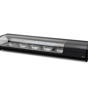 Vitrine à sushi HCB - 5 x 1/2 GN - 180 cm - 230V