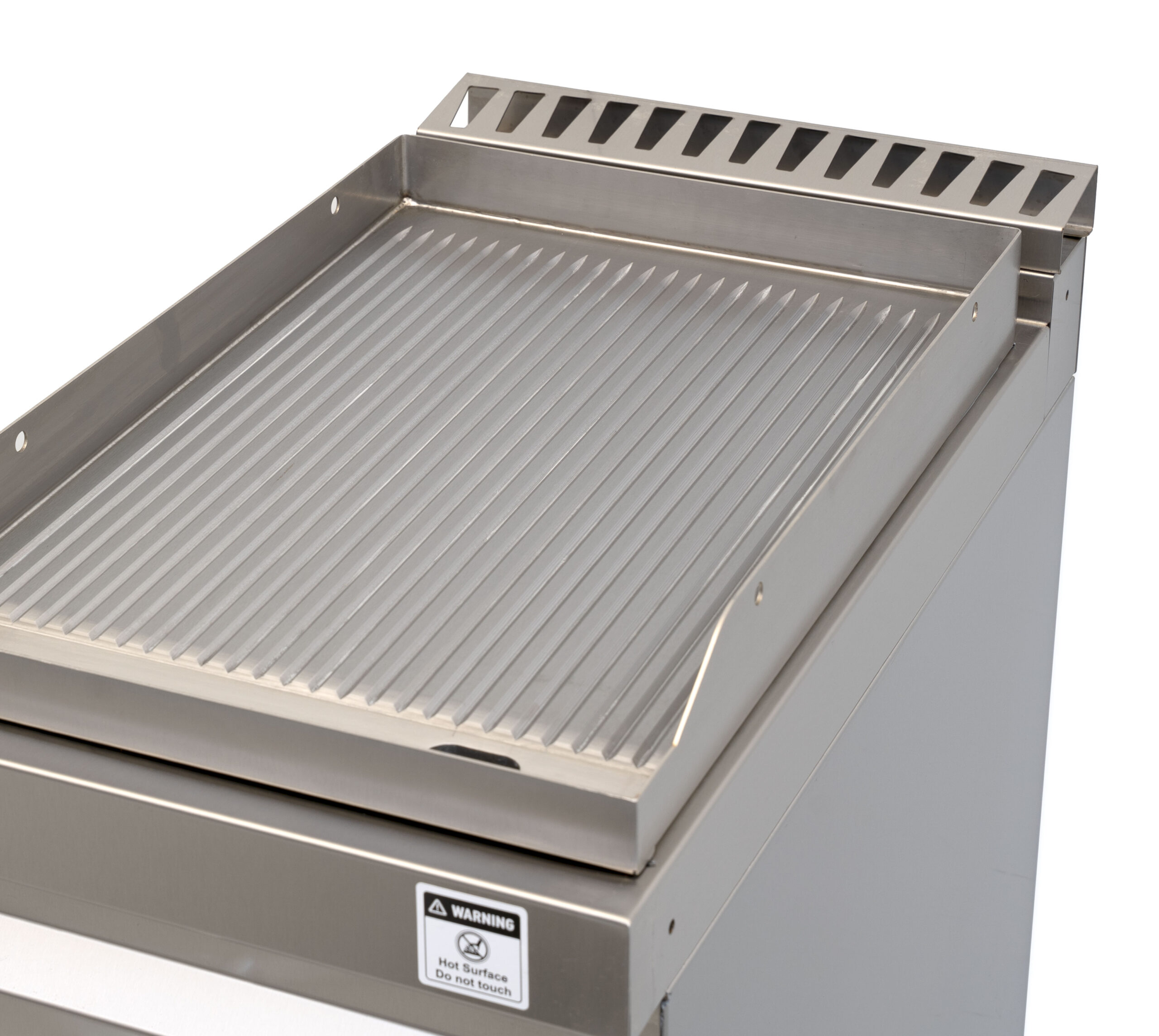 Plaque de cuisson HCB - 70S - rainurée - 6,5 kW - 40 cm - gaz naturel - acier inoxydable