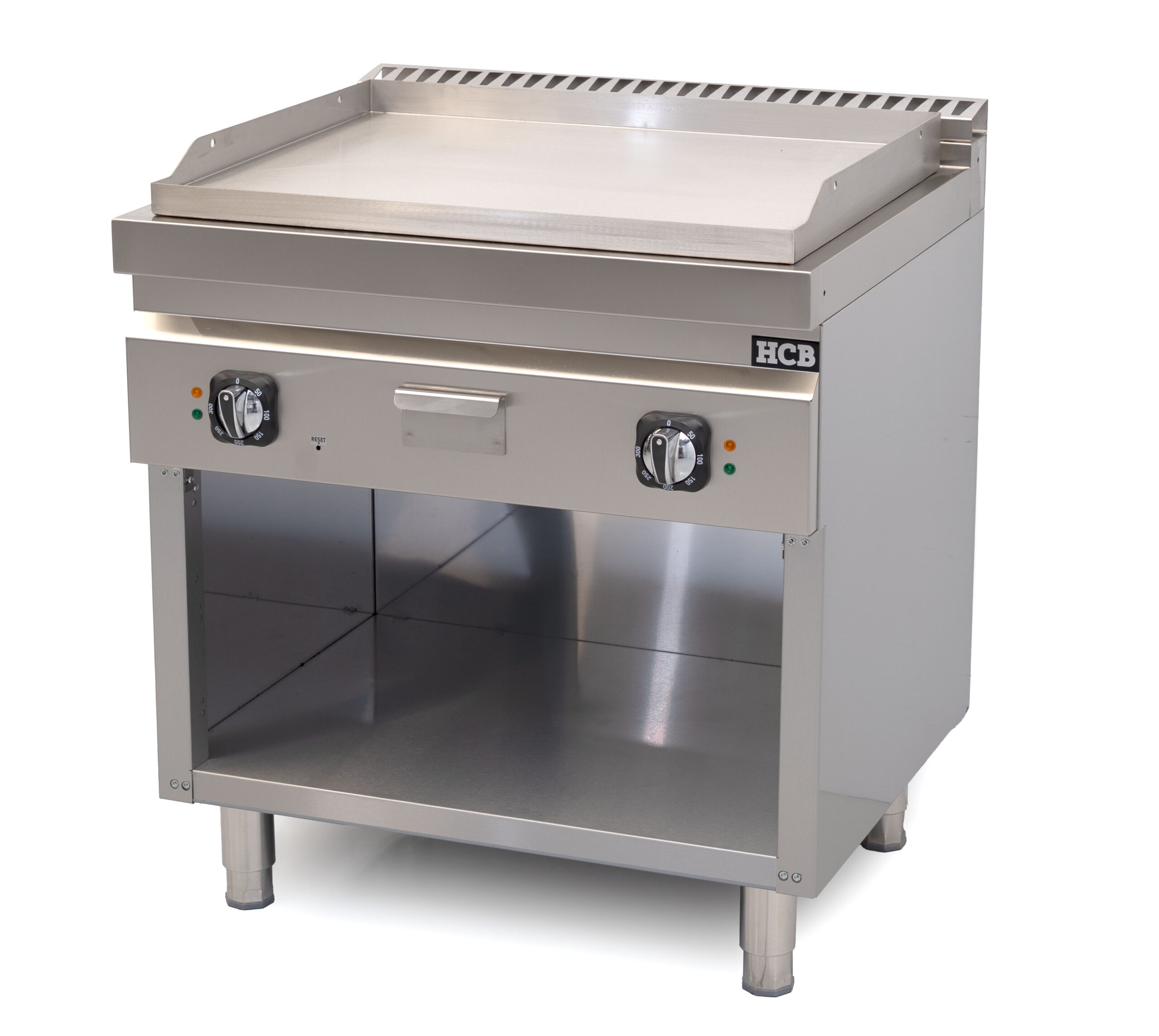 Plaque de cuisson HCB - 70S - lisse - 9 kW - 80 cm - 400 V - acier inoxydable