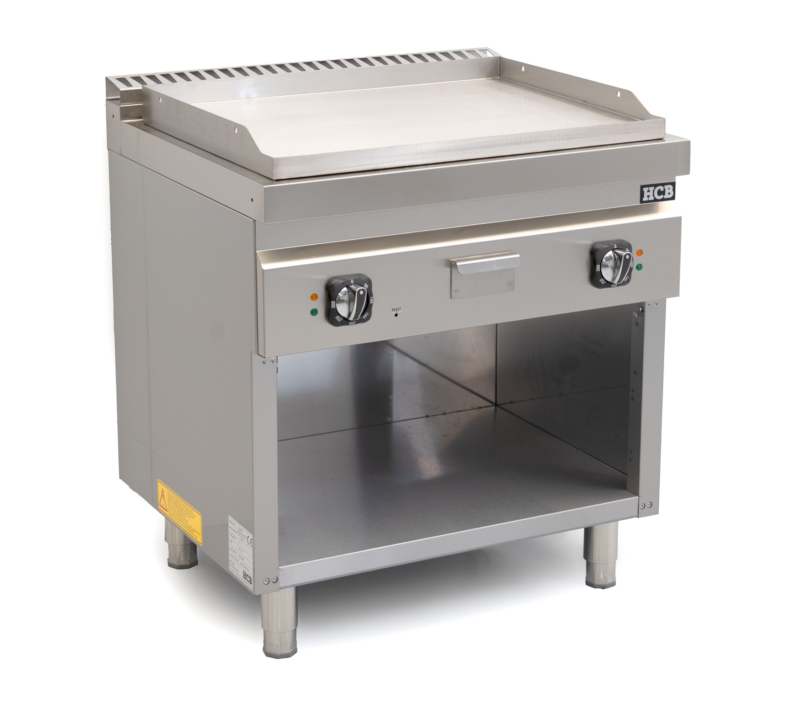 Plaque de cuisson HCB - 70S - lisse - 9 kW - 80 cm - 400 V - acier inoxydable