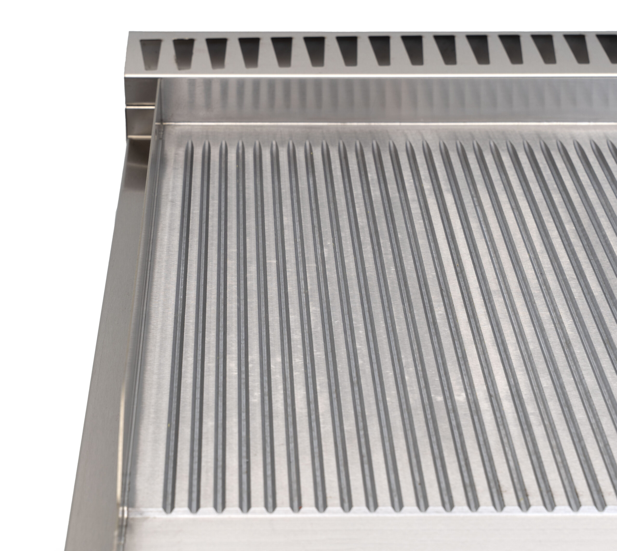 Plaque de cuisson HCB - 70S - nervurée - 9 kW - 80 cm - 400 V - acier inoxydable