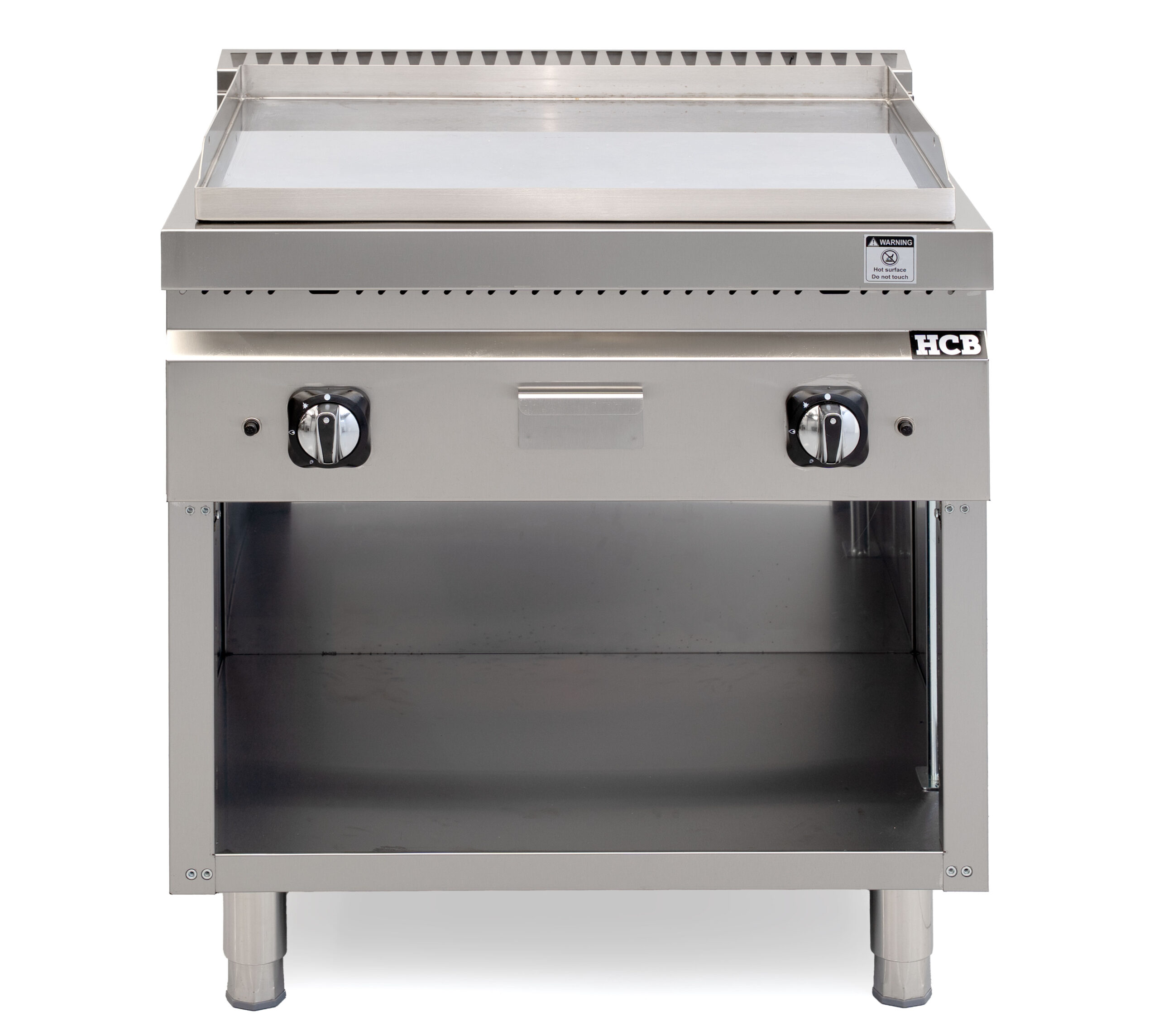 Plaque de cuisson HCB - 70S - chromée - 13 kW - 80 cm - gaz naturel - acier inoxydable