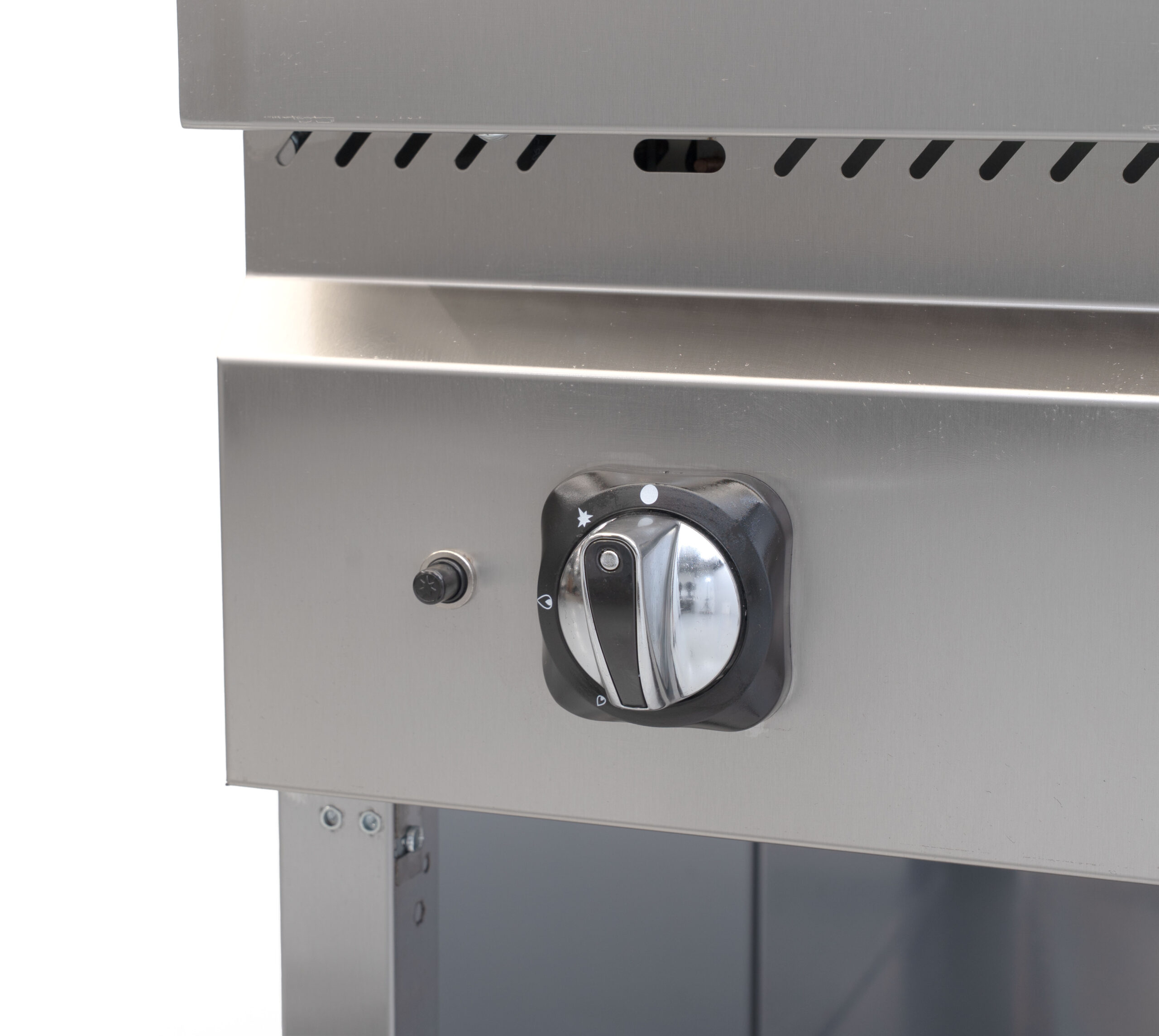 Plaque de cuisson HCB - 70S - chromée - 13 kW - 80 cm - gaz naturel - acier inoxydable
