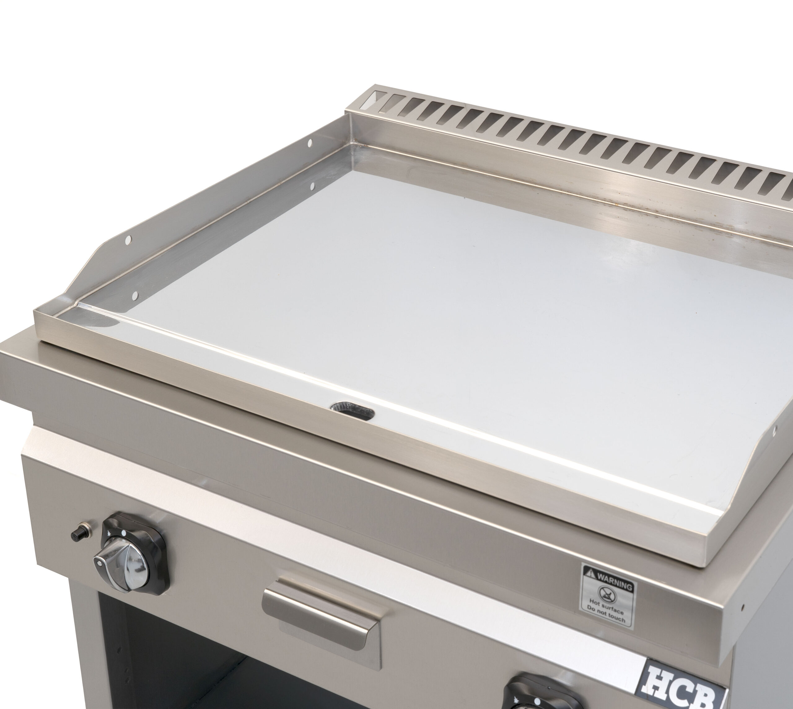 Plaque de cuisson HCB - 70S - chromée - 13 kW - 80 cm - gaz naturel - acier inoxydable