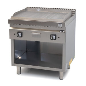 Plaque de cuisson HCB - 70S - striée - 13 kW - 80 cm - gaz naturel - acier inoxydable
