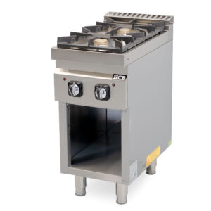 Cuisinière HCB - 70S - 2 feux - 13 kW - 40 cm - gaz naturel - acier inoxydable