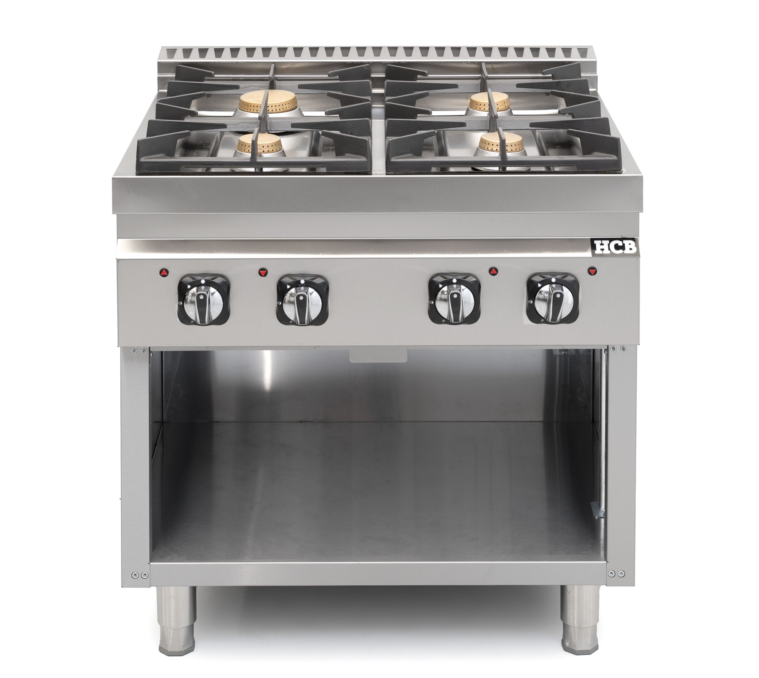 Cuisinière HCB - 70S - 4 feux - 28,5 kW - 80 cm - gaz naturel - acier inoxydable