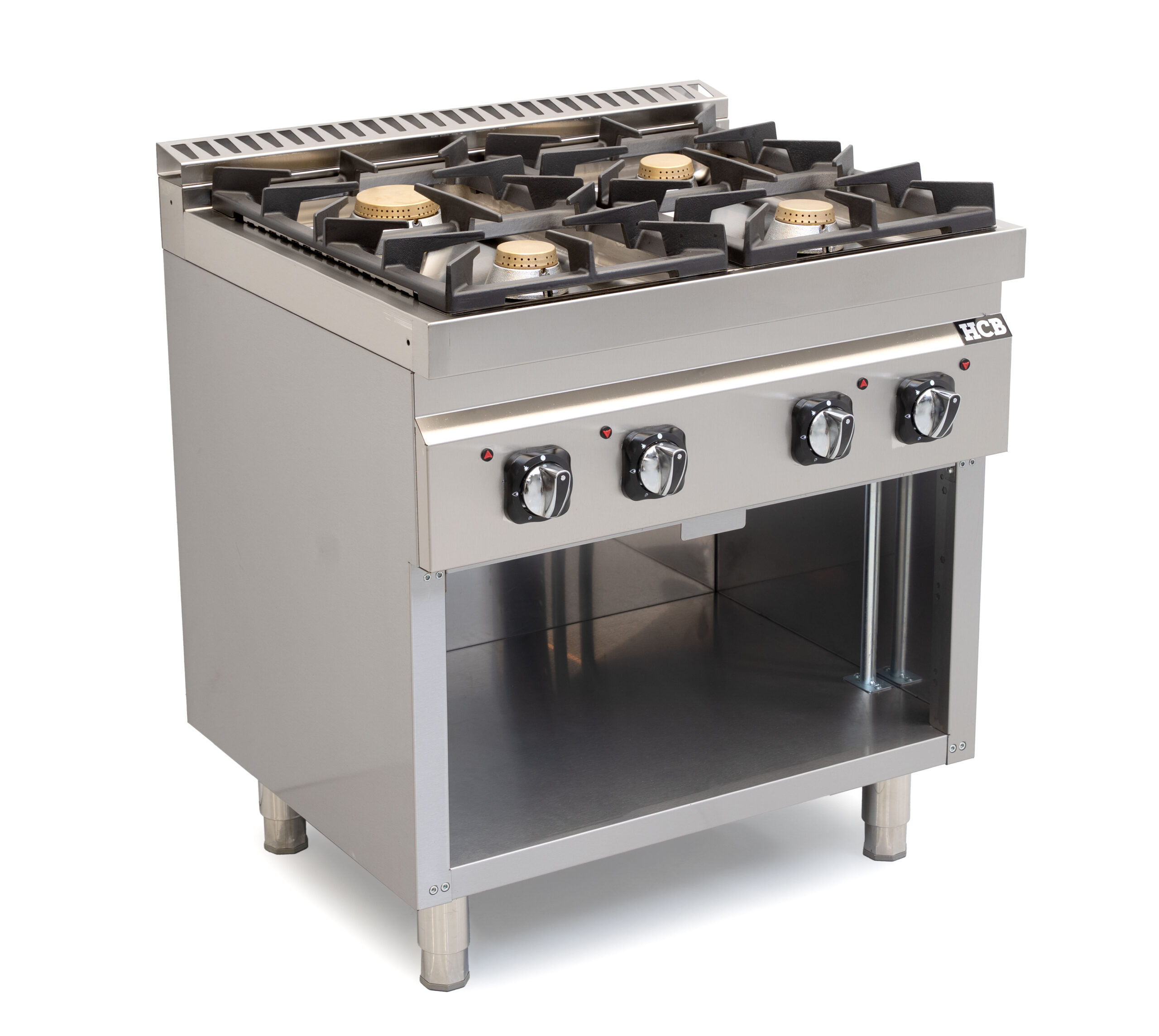 Cuisinière HCB - 70S - 4 feux - 28,5 kW - 80 cm - gaz naturel - acier inoxydable