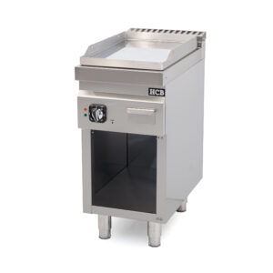 Plaque de cuisson HCB - 70S - chromée - 4,5 kW - 40 cm - 400 V - acier inoxydable